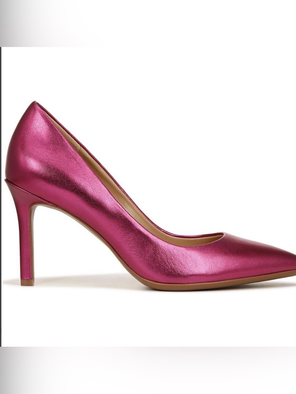 NWT Naturalizer Metallic Fuchsia Pointed Pump - Picture 3 of 7